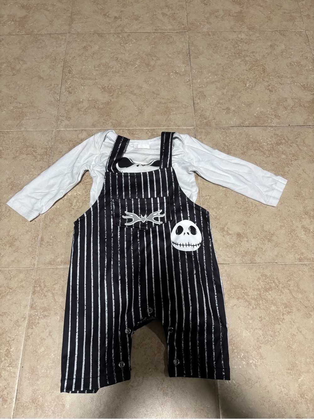 Nightmare before Christmas baby overalls/ costume